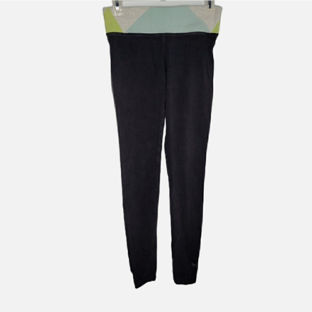VS PINK leggings‎ black flat waist full length yoga pants XS
